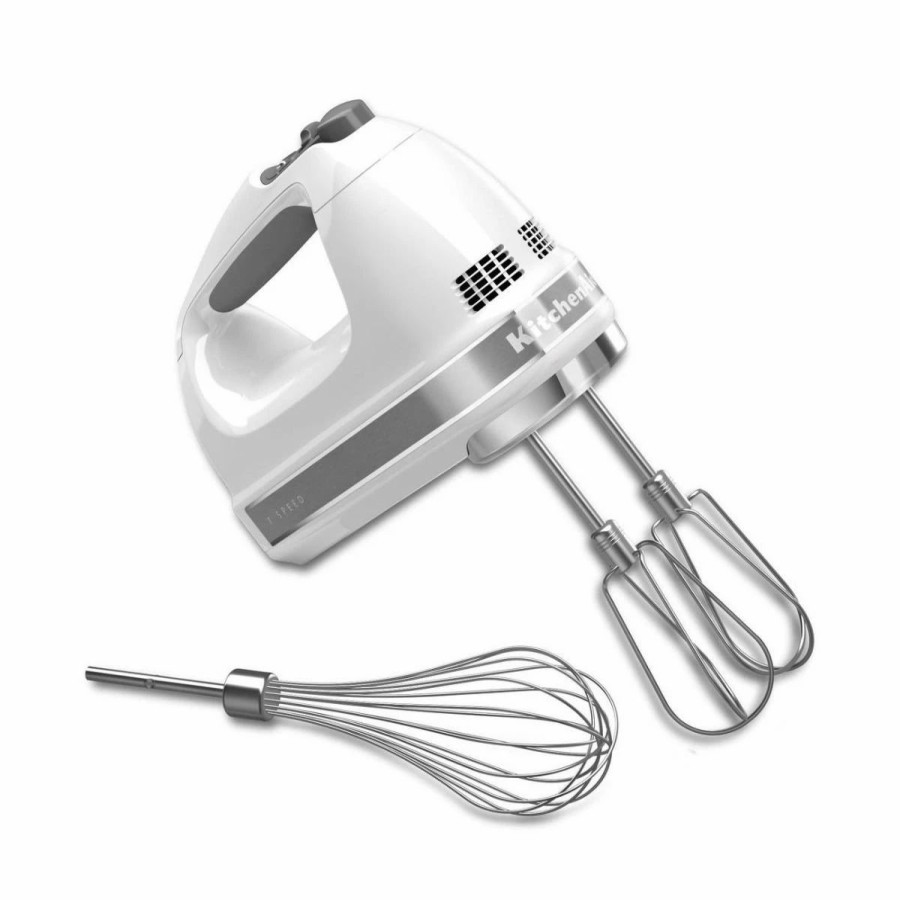 Small Appliances * | Kitchenaid 7-Speed Hand Mixer | White