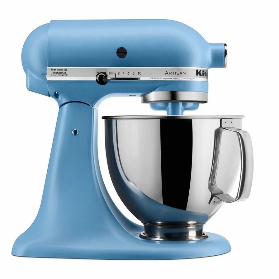 Small Appliances * | Kitchenaid 5-Quart Artisan Tilt-Head Stand Mixer | Matte Vintage Blue