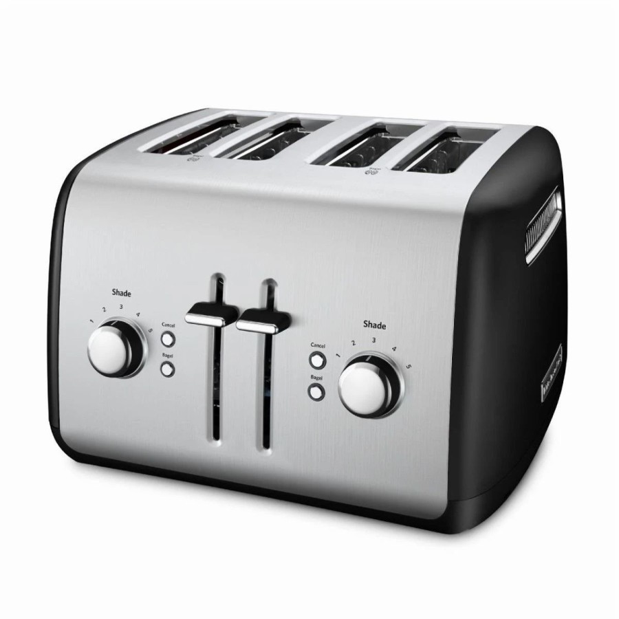 Small Appliances * | Kitchenaid 4-Slice Toaster With Manual High-Lift Lever Onyx Black