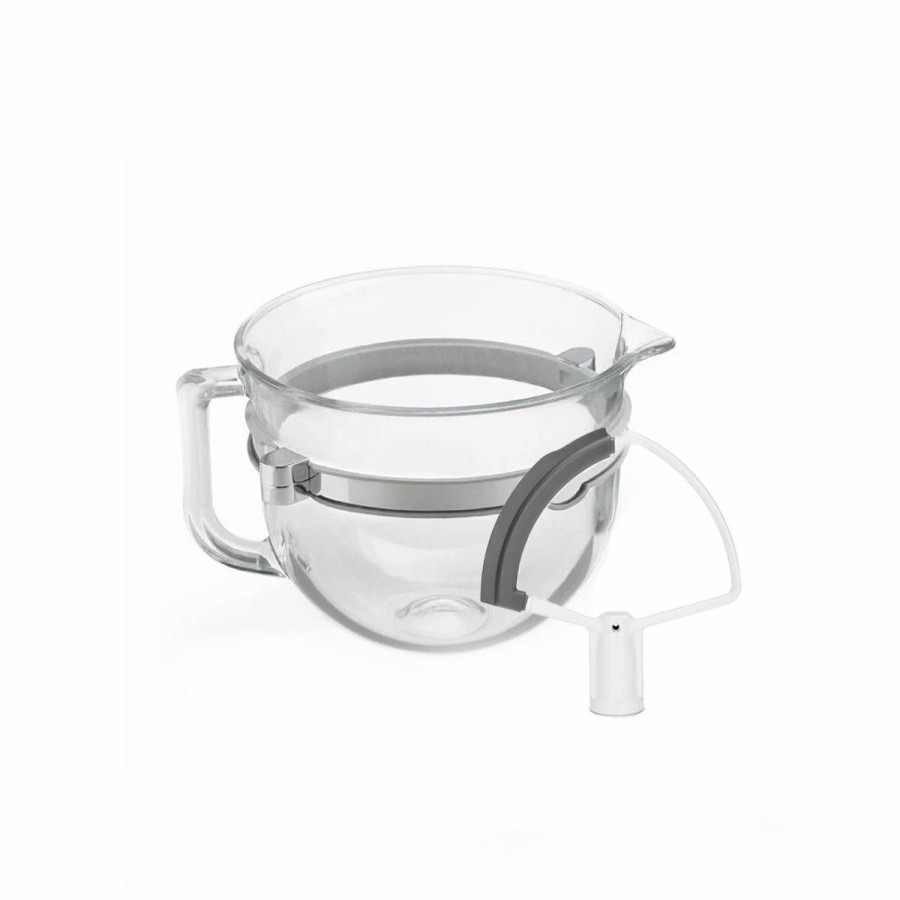 Small Appliances * | Kitchenaid 6-Quart Glass Bowl + Flex Edge Beater | Fits 6-Quart Kitchenaid Pro 6500 Design Series Stand Mixers