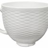 Small Appliances * | Kitchenaid 5-Quart White Chocolate Textured Ceramic Bowl | Fits 4.5-Quart & 5-Quart Kitchenaid Tilt-Head Stand Mixers