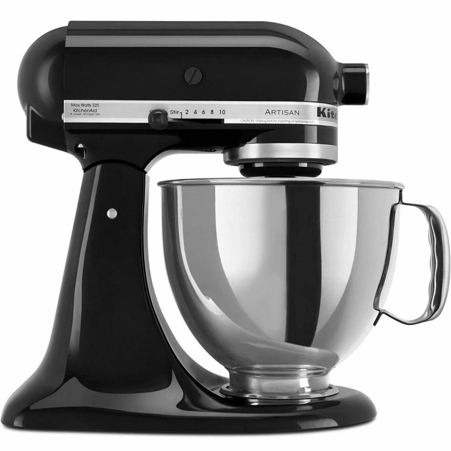 Small Appliances * | Kitchenaid 5-Quart Artisan Tilt-Head Stand Mixer | Onyx Black