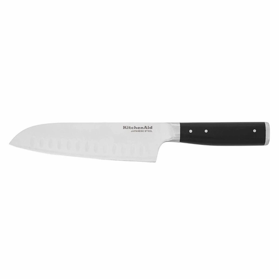 Knives * | Kitchenaid Gourmet Forged 7 Santoku Knife With Sheath