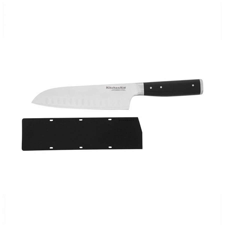 Knives * | Kitchenaid Gourmet Forged 7 Santoku Knife With Sheath