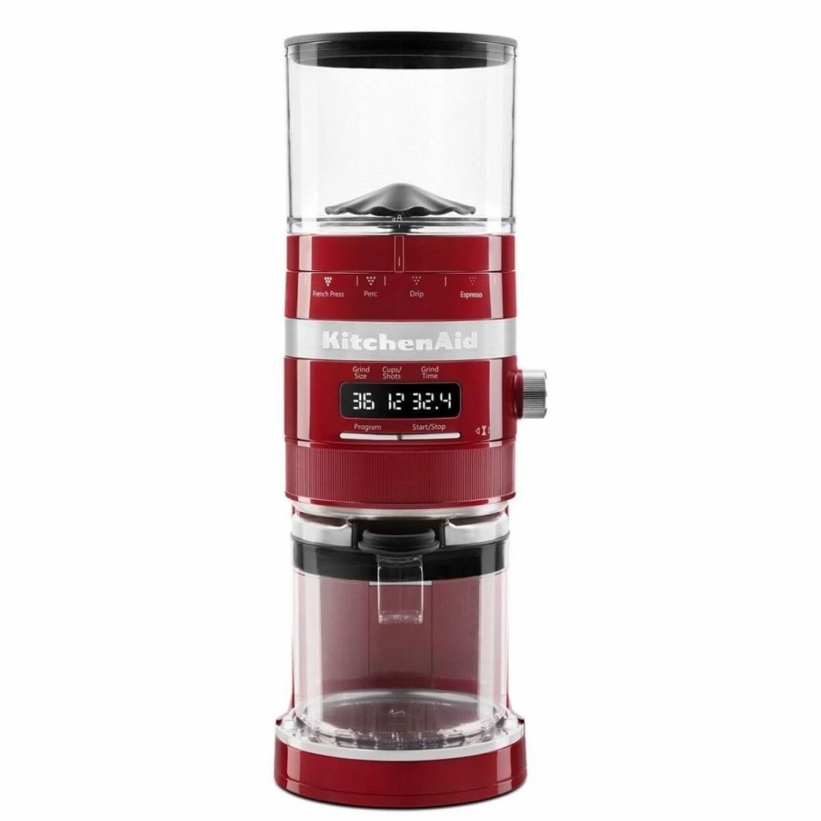 Small Appliances * | Kitchenaid Burr Grinder With Dose Control | Empire Red