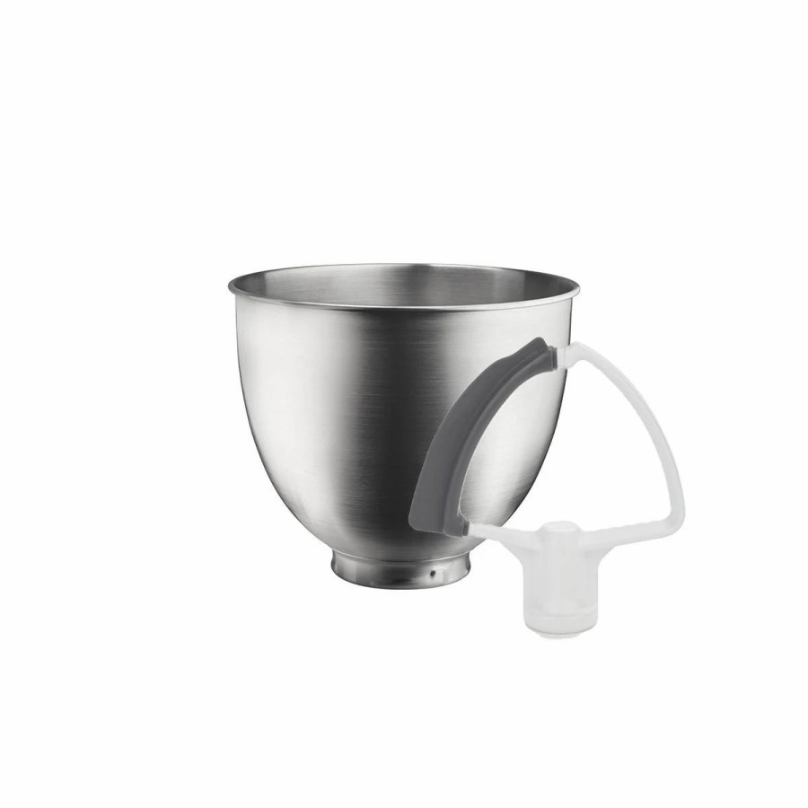 Small Appliances * | Kitchenaid 3.5-Quart Brushed Stainless Steel Bowl + Flex Edge Beater | Fits 3.5-Quart Kitchenaid Artisan Mini Tilt-Head Stand Mixers