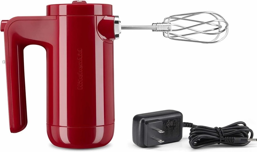 Small Appliances * | Kitchenaid 7-Speed Cordless Hand Mixer | Empire Red