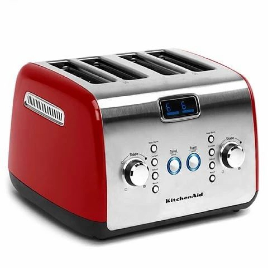 Kitchen Appliances * | Kitchenaid Kmt423 Artisan Four Slice Toaster Empire Red