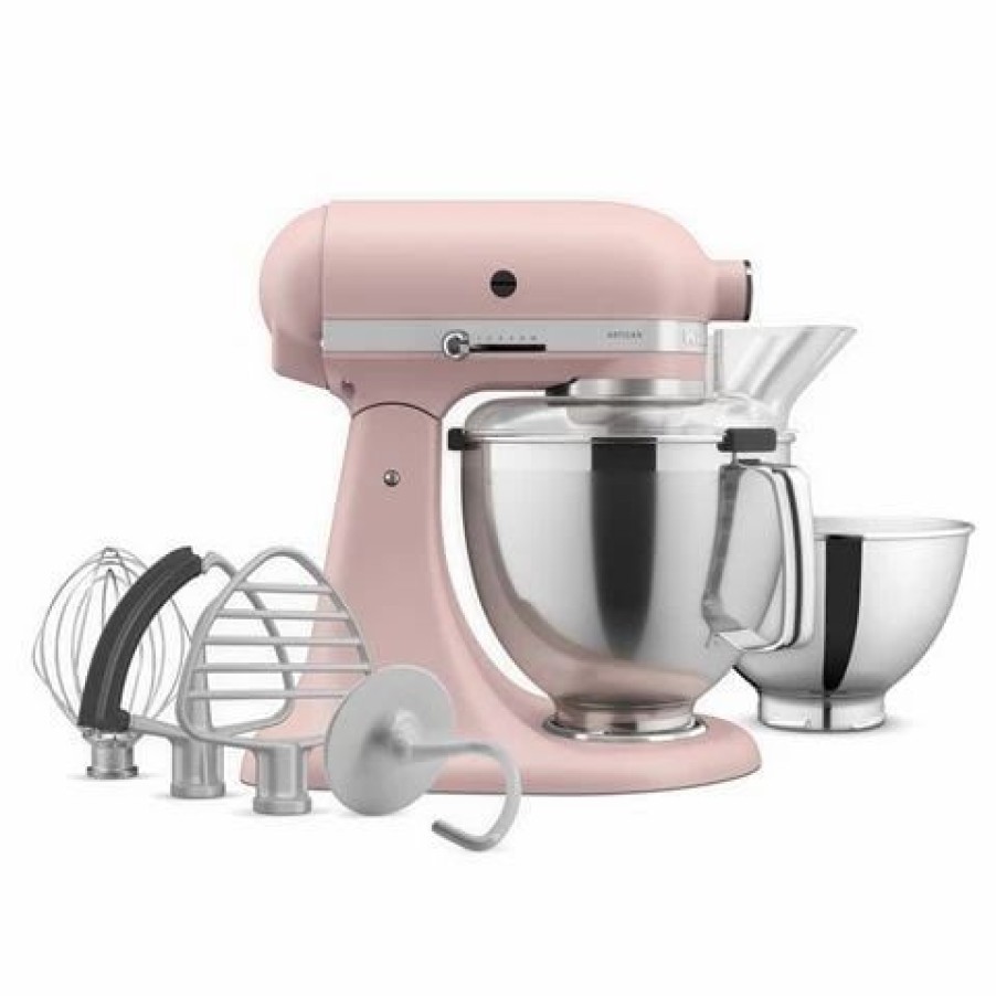 Kitchen Appliances * | Kitchenaid Ksm195 Stand Mixer Feathered Pink