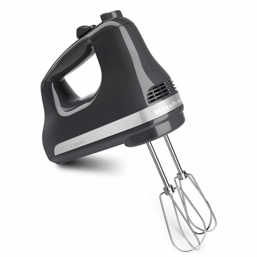 Small Appliances * | Kitchenaid 5-Speed Ultra Power Hand Mixer | Tempest Gray