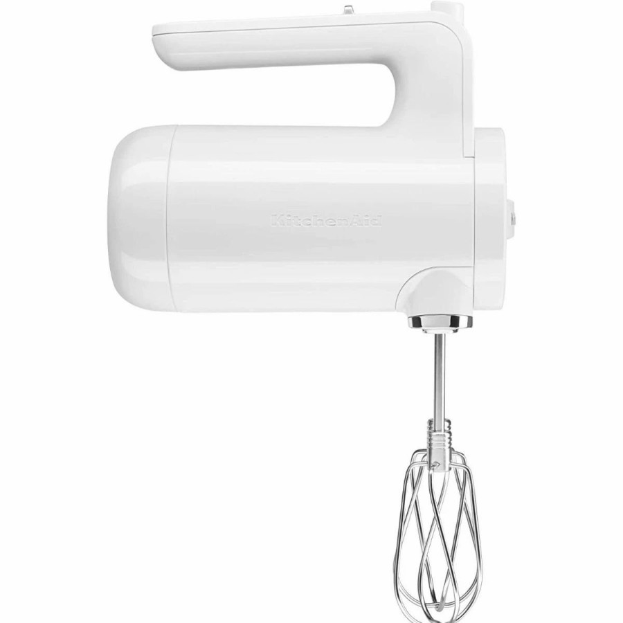 Small Appliances * | Kitchenaid 7-Speed Cordless Hand Mixer | White