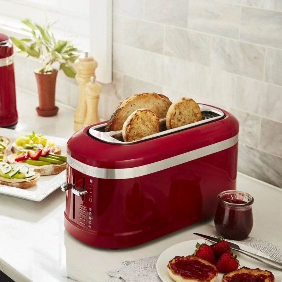 Small Appliances * | Kitchenaid 4-Slice Long Slot Toaster With High-Lift Lever | Empire Red