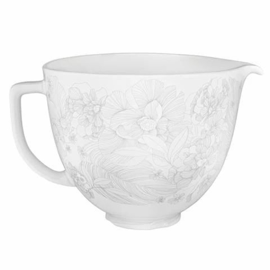 Kitchen Appliances * | Kitchenaid Accessories Whispering Floral Ceramic Bowl For S/Mixer 4.7L