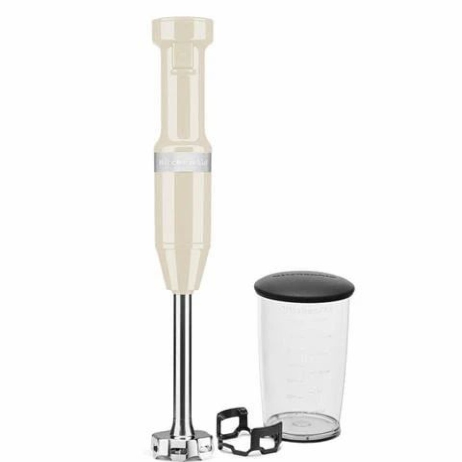 Kitchen Appliances * | Kitchenaid Khbv53 Corded Hand Blender Almond Cream