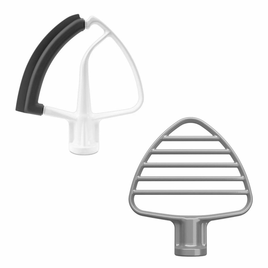 Small Appliances * | Kitchenaid Flat Beater + Coated Pastry Beater Accessory Pack | Fits 4.5-Quart & 5-Quart Kitchenaid Tilt-Head Stand Mixers