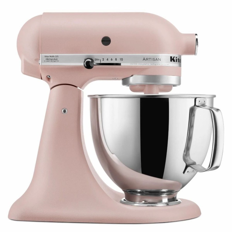 Small Appliances * | Kitchenaid 5-Quart Artisan Tilt-Head Stand Mixer | Feather Pink