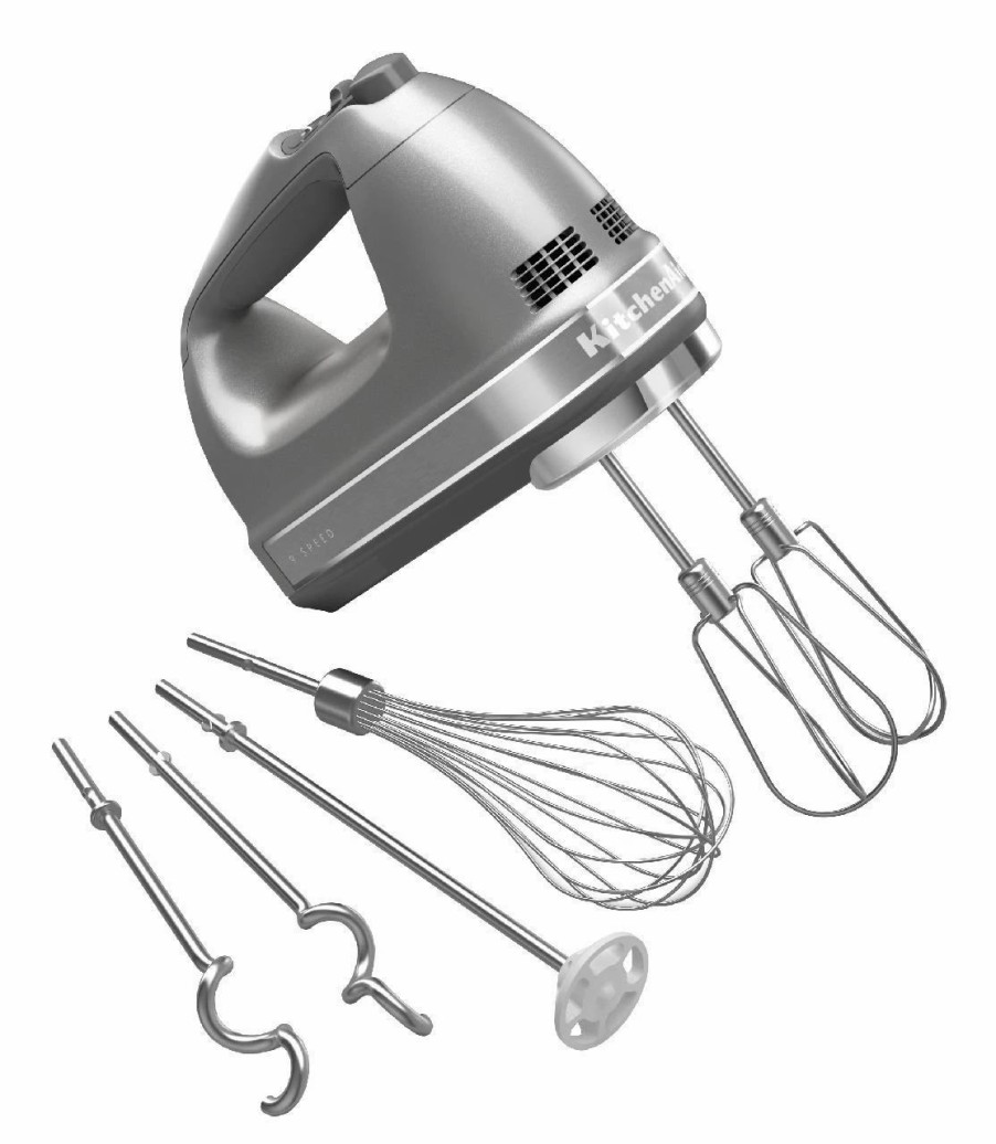 Small Appliances * | Kitchenaid 9-Speed Hand Mixer | Contour Silver