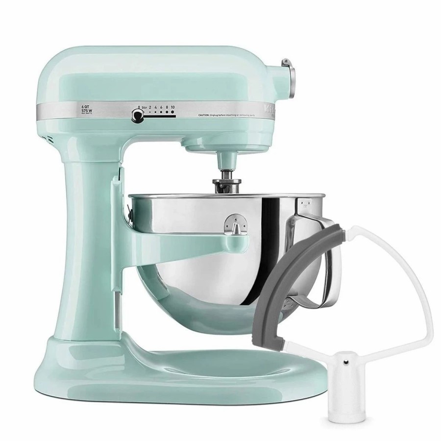 Small Appliances * | Kitchenaid 6-Quart Pro 600 Bowl-Lift Stand Mixer | Ice Blue + Flex Edge Beater