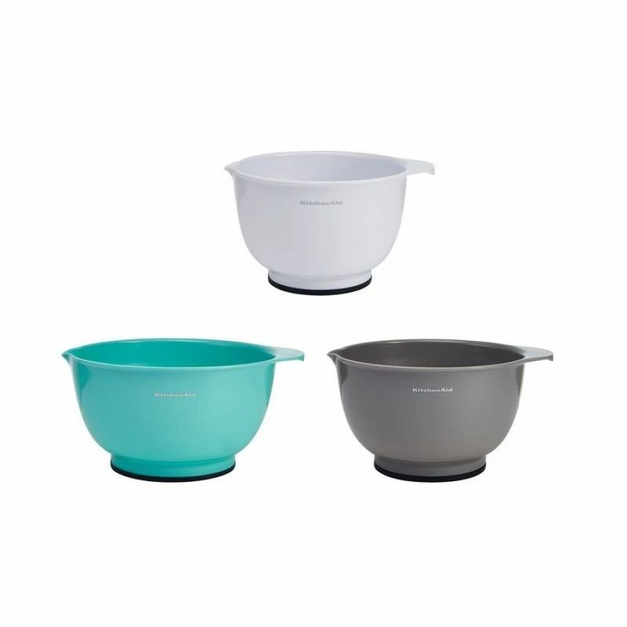 Food Prep Tools * | Kitchenaid Universal Mixing Bowls (Set Of 3) | Mixed Colors