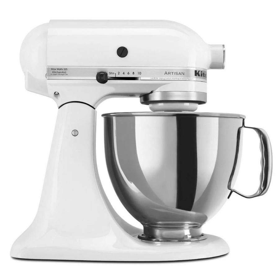 Small Appliances * | Kitchenaid 5-Quart Artisan Tilt-Head Stand Mixer | White