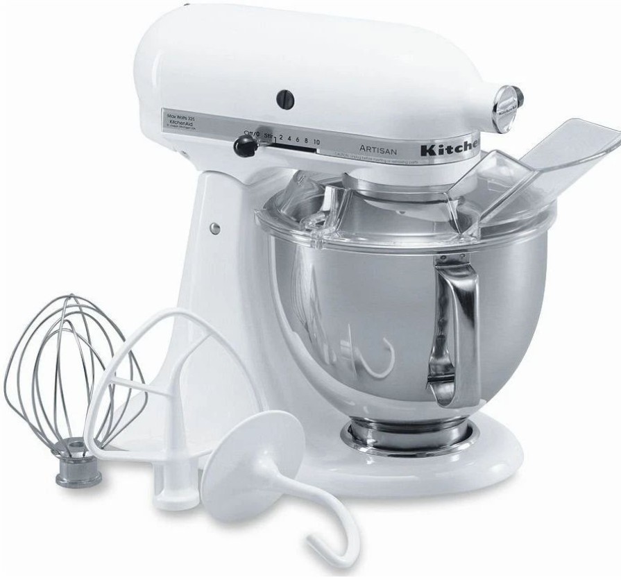 Small Appliances * | Kitchenaid 5-Quart Artisan Tilt-Head Stand Mixer | White