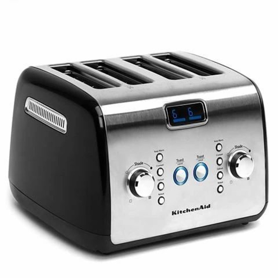 Kitchen Appliances * | Kitchenaid Kmt423 Artisan Four Slice Toaster Onyx Black