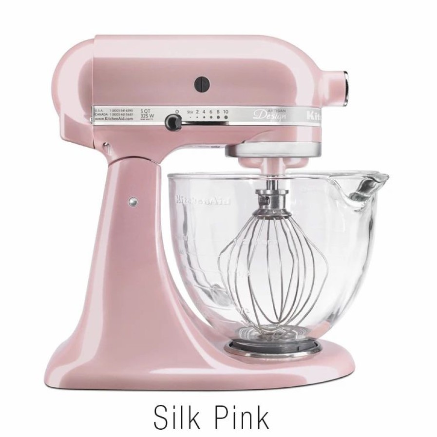 Small Appliances * | Kitchenaid 5-Quart Artisan Tilt-Head Stand Mixer | Design Series Glass Bowl