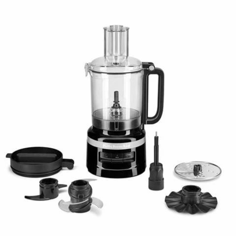 Kitchen Appliances * | Kitchenaid Kfp0921 Food Processor 9 Cup Onyx Black