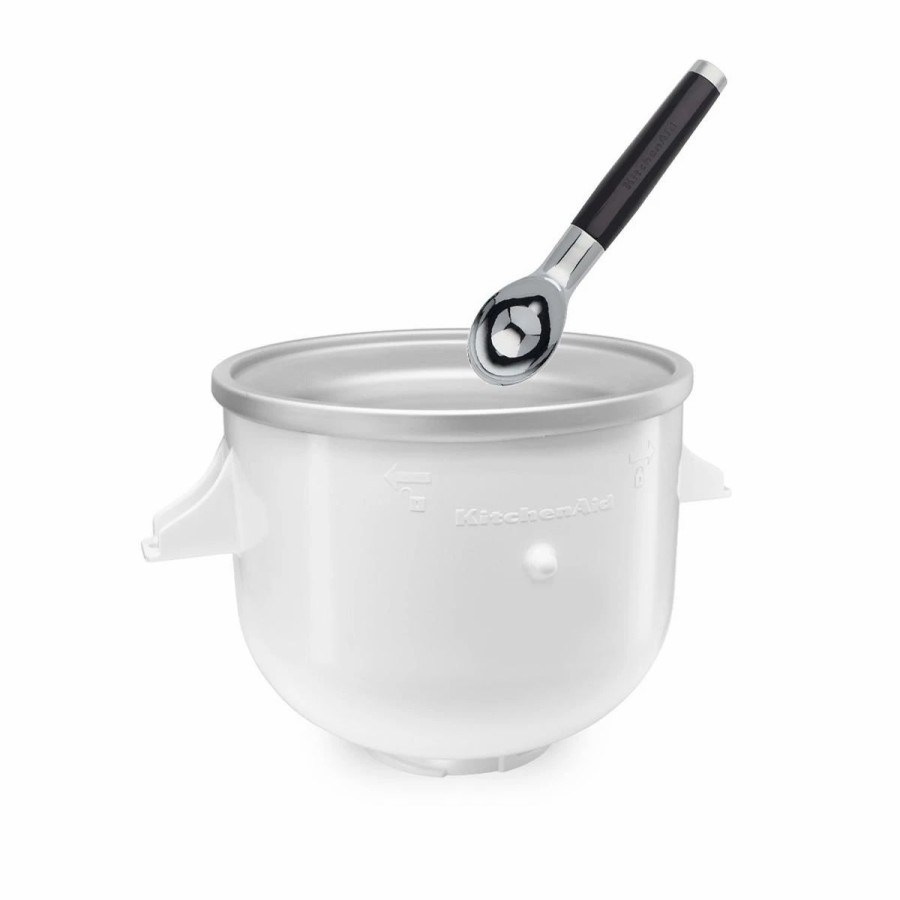 Small Appliances * | Kitchenaid Ice Cream Maker Attachment (Fits On Any Kitchenaid Mixer) + Kitchenaid Ice Cream Scoop