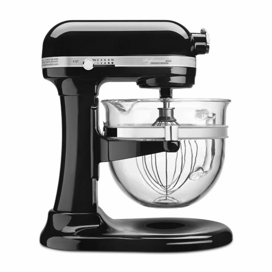 Small Appliances * | Kitchenaid 6-Quart Pro 6500 Design Series Bowl-Lift Stand Mixer | Onyx Black