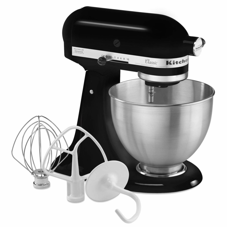 Small Appliances * | Kitchenaid 4.5-Quart Classic Tilt-Head Stand Mixer | Onyx Black