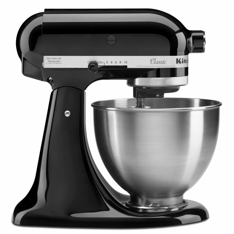 Small Appliances * | Kitchenaid 4.5-Quart Classic Tilt-Head Stand Mixer | Onyx Black