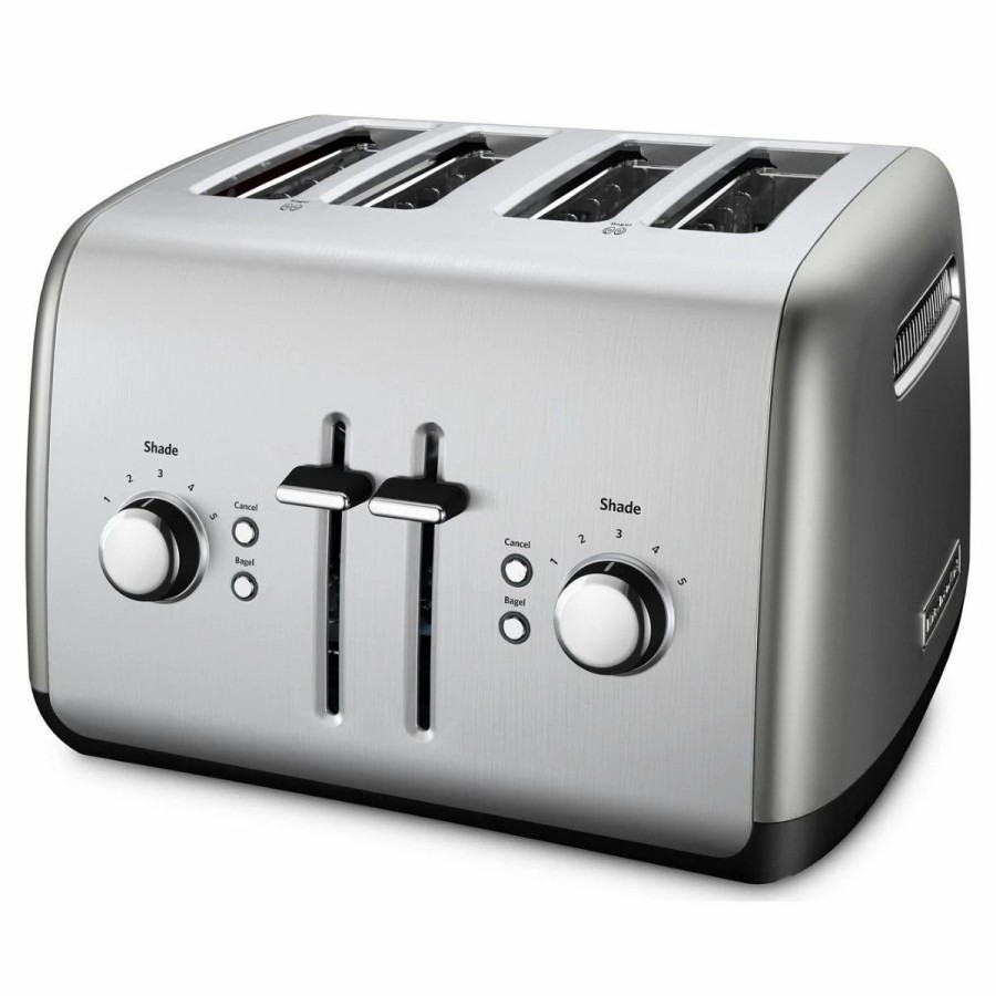 Small Appliances * | Kitchenaid 4-Slice Toaster With Manual High-Lift Lever | Contour Silver