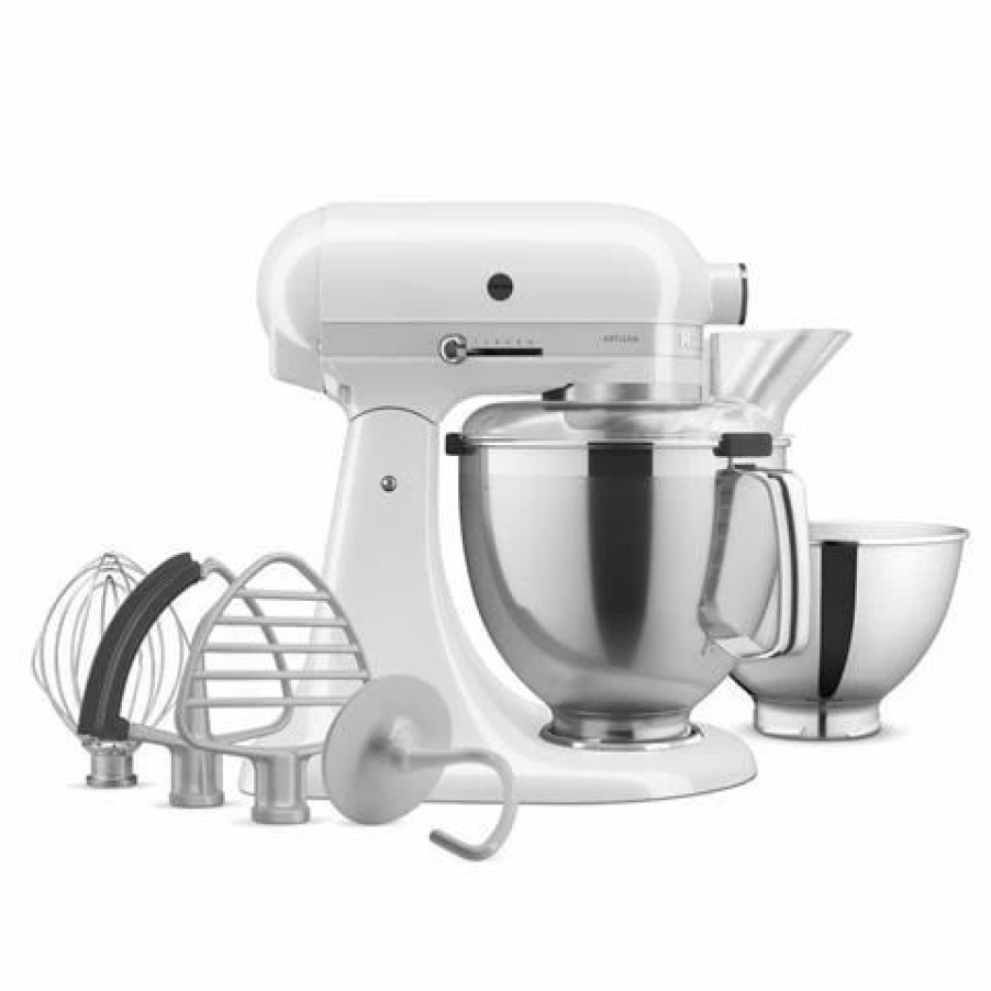 Kitchen Appliances * | Kitchenaid Ksm195 Stand Mixer White