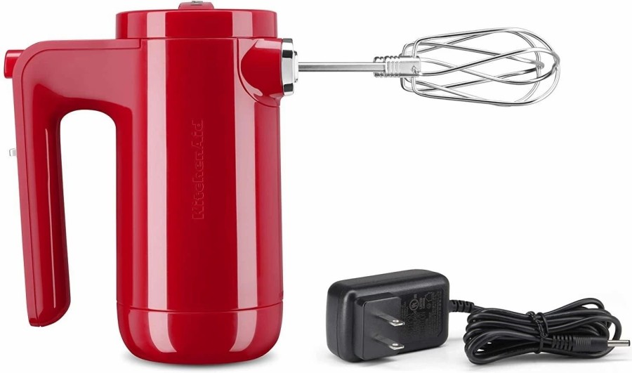 Small Appliances * | Kitchenaid 7-Speed Cordless Hand Mixer | Passion Red