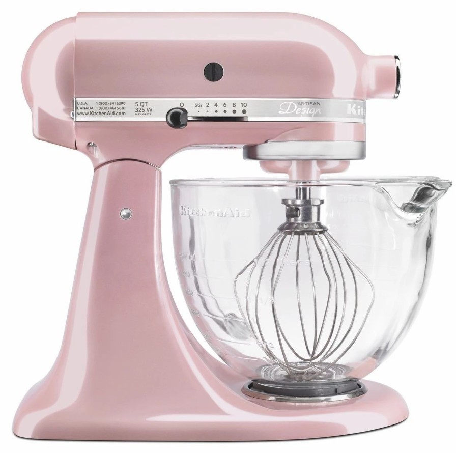 Small Appliances * | Kitchenaid 5-Quart Artisan Design Series Tilt-Head Stand Mixer | Silk Pink