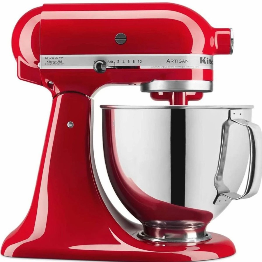 Small Appliances * | Kitchenaid 5-Quart Artisan Tilt-Head Stand Mixer | Passion Red