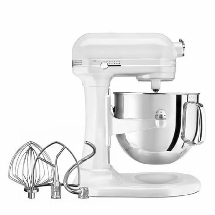 Kitchen Appliances * | Kitchenaid Ksm7581 Pro Line Stand Mixer Frosted Pearl