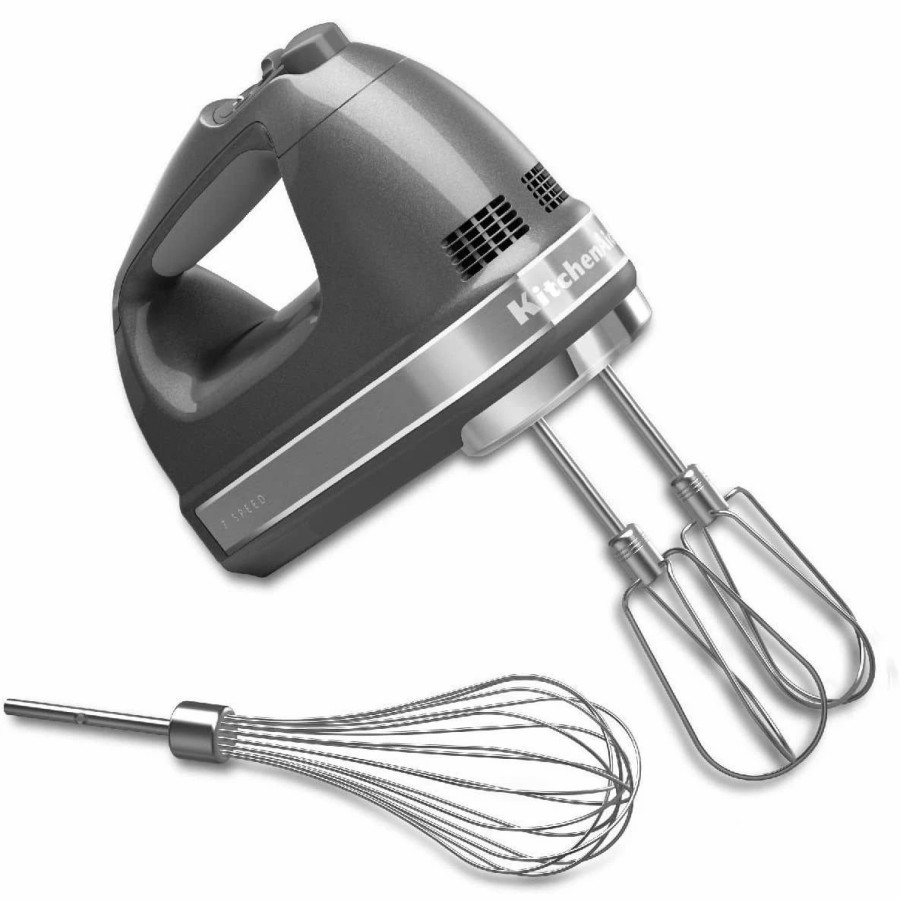 Small Appliances * | Kitchenaid 7-Speed Hand Mixer | Liquid Graphite