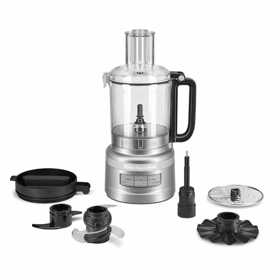 Small Appliances * | Kitchenaid 9-Cup Food Processor | Contour Silver