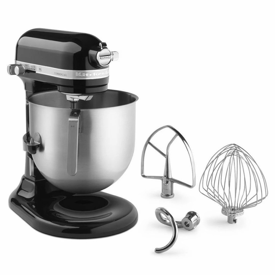 Small Appliances * | Kitchenaid Commercial 8-Quart Stand Mixer | Onyx Black