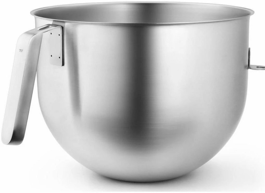 Small Appliances * | Kitchenaid Commercial 7-Quart Stainless Steel Bowl W/J Hook Handle | Fits 7-Quart & 8-Quart Kitchenaid Bowl-Lift Stand Mixers