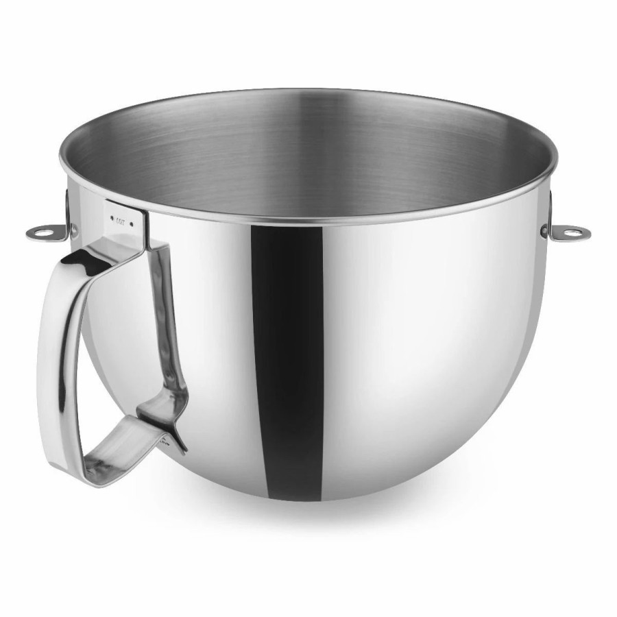 Small Appliances * | Kitchenaid 6-Quart Stainless Steel Bowl W/ Handle | Fits 5-Quart, 6-Quart, & 7-Quart Kitchenaid Bowl-Lift Stand Mixers