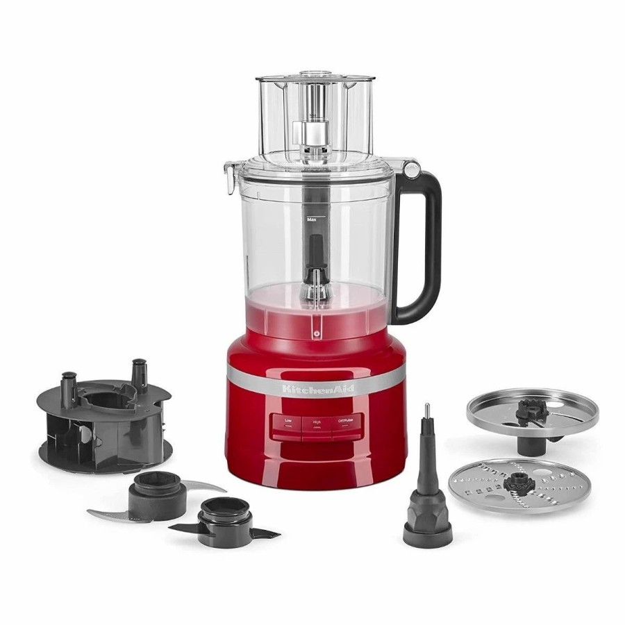 Small Appliances * | Kitchenaid 13-Cup Food Processor | Empire Red