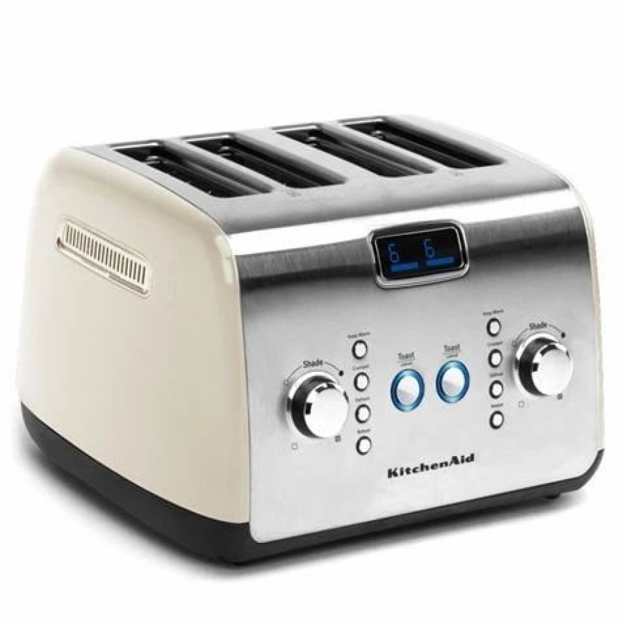 Kitchen Appliances * | Kitchenaid Kmt423 Artisan Four Slice Toaster Almond Cream