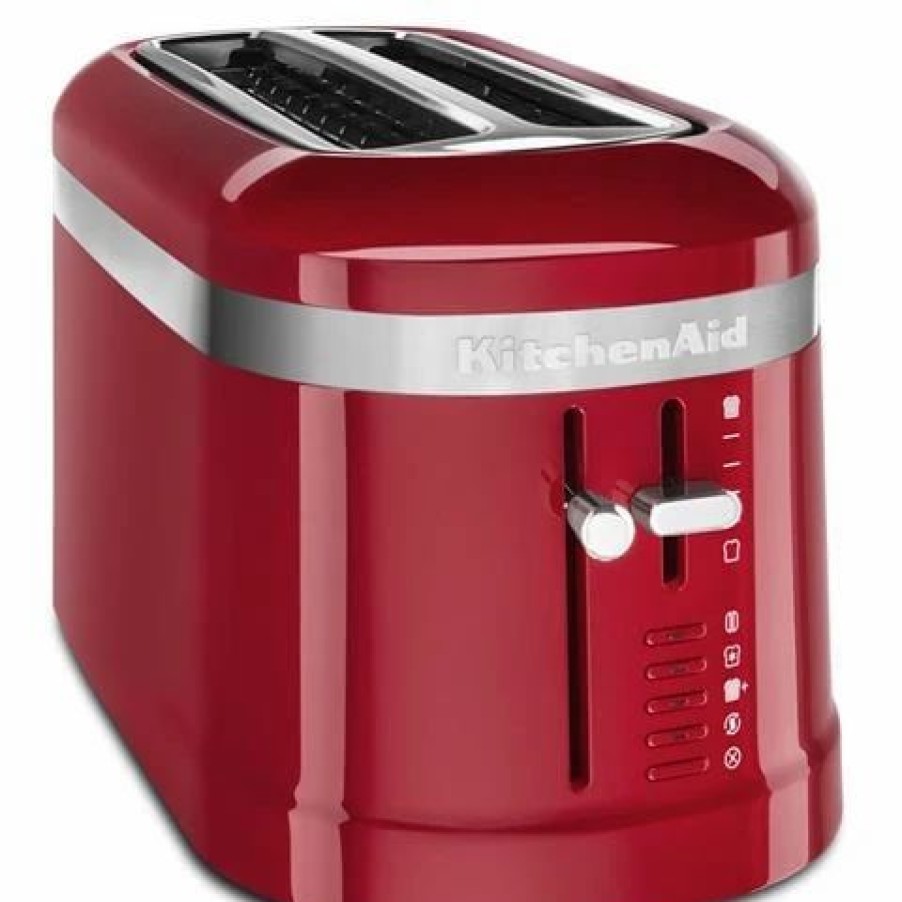 Kitchen Appliances * | Kitchenaid Kmt5115 Design Four Slice Long Toaster Empire Red