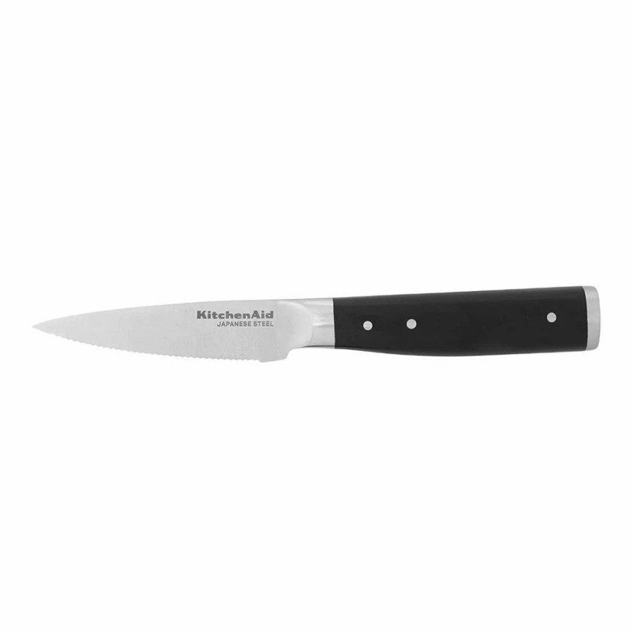 Knives * | Kitchenaid Gourmet Forged 3.5 Paring Knife With Sheath | Serrated