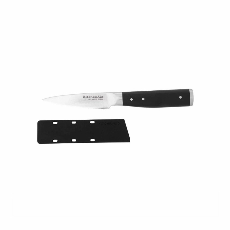 Knives * | Kitchenaid Gourmet Forged 3.5 Paring Knife With Sheath | Serrated