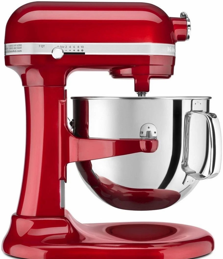 Small Appliances * | Kitchenaid 7-Quart Pro Line Bowl-Lift Stand Mixer | Candy Apple Red + Flex Edge Beater