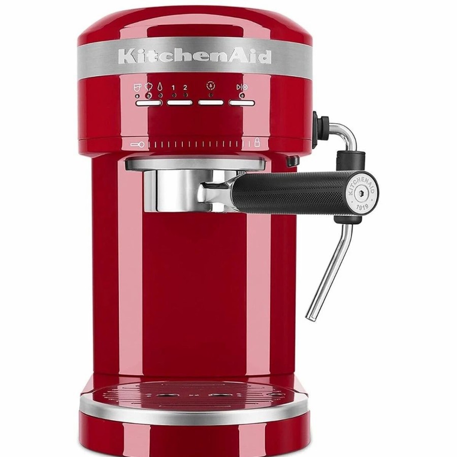 Small Appliances * | Kitchenaid Semi Auto Metal Espresso Maker | Empire Red